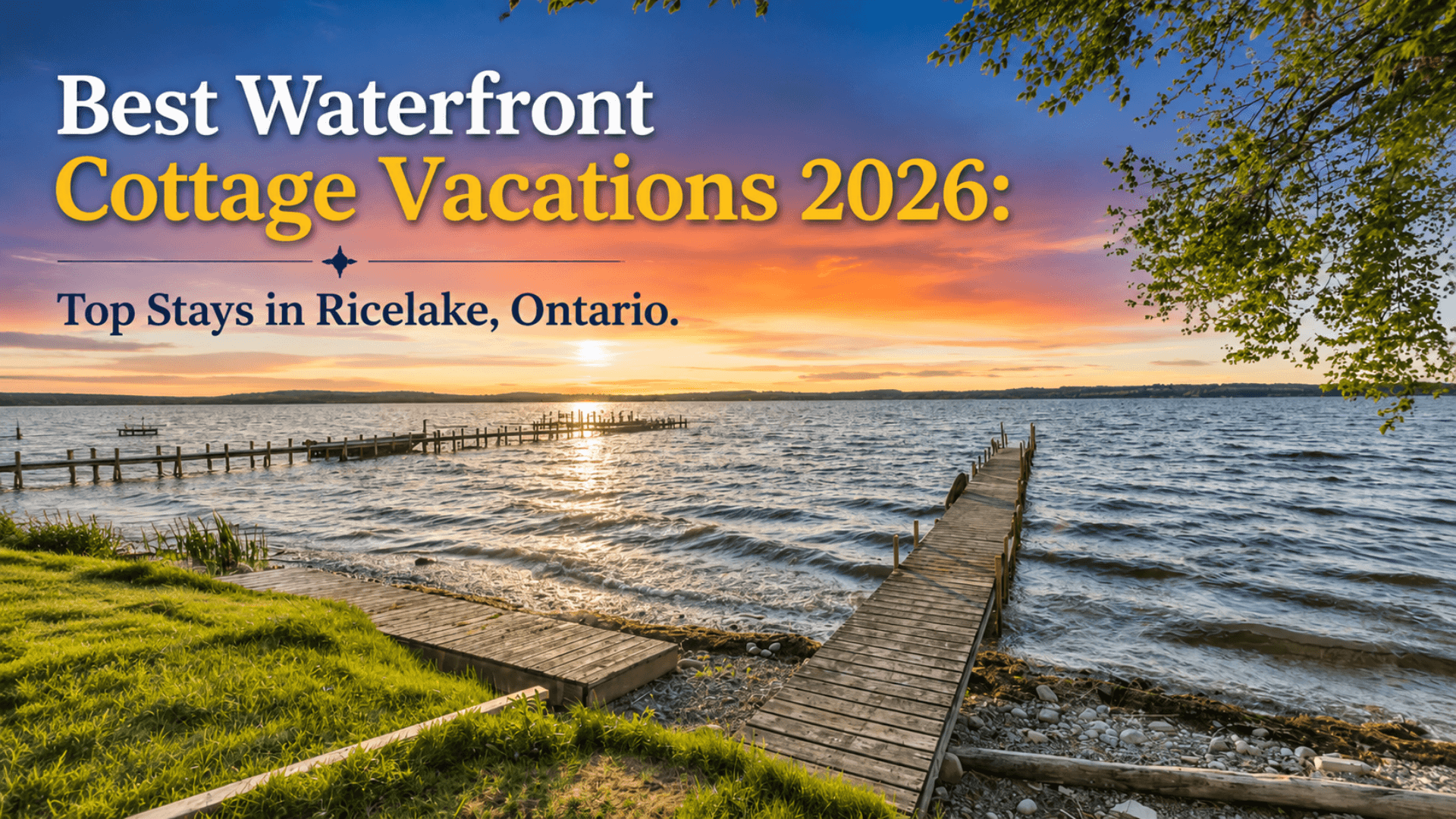 Best Waterfront Cottage Vacations 2026: Top Stays in Ricelake, Ontario